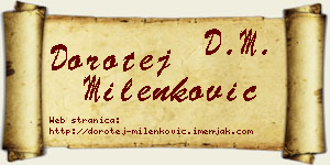 Dorotej Milenković vizit kartica